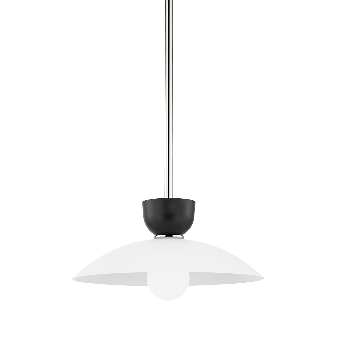 Steel Frame with Bowl Shade Pendant