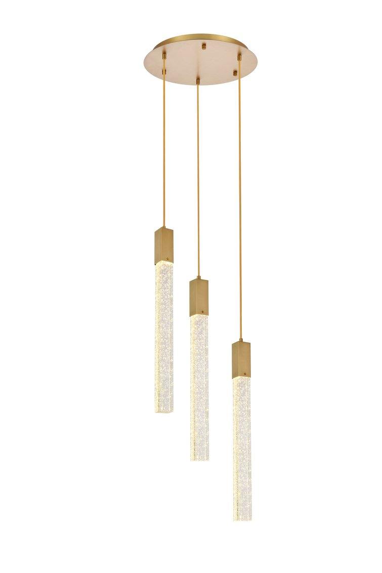 Chrome with Tripple Light Pendant - LV LIGHTING