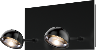 LED Satin Dark Gray Frame with Acrylic Diffuser Spot Vanity Light