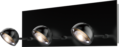 LED Satin Dark Gray Frame with Acrylic Diffuser Spot Vanity Light