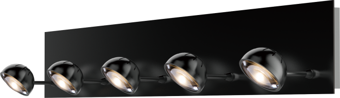 LED Satin Dark Gray Frame with Acrylic Diffuser Spot Vanity Light