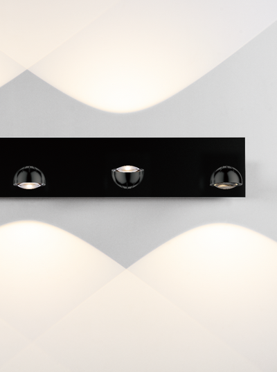 LED Satin Dark Gray Frame with Acrylic Diffuser Spot Vanity Light