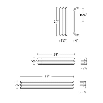 LED Aluminum Frame with Flexible Composite Diffuser Vanity Light - LV LIGHTING