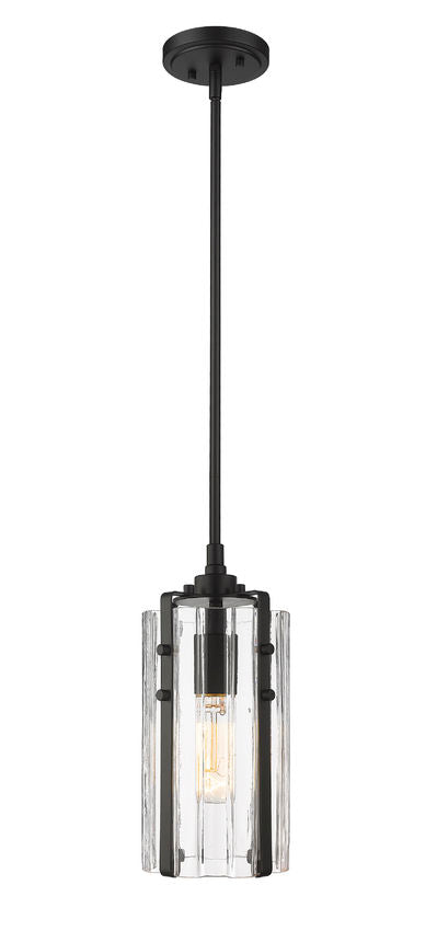 Steel Frame with Clear Glass Shade Pendant