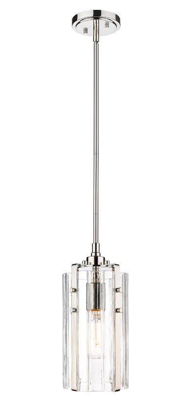 Steel Frame with Clear Glass Shade Pendant