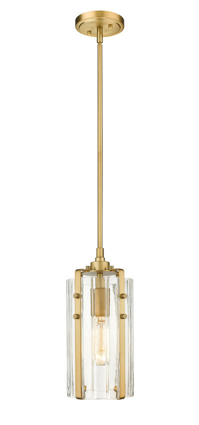 Steel Frame with Clear Glass Shade Pendant