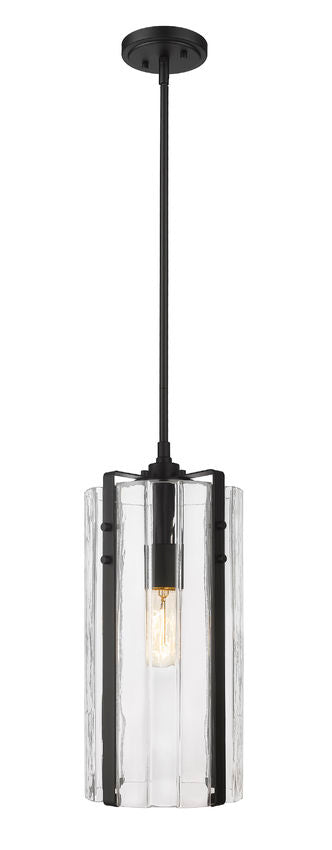 Steel Frame with Clear Glass Shade Pendant