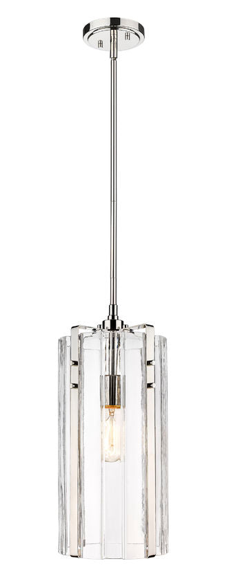 Steel Frame with Clear Glass Shade Pendant