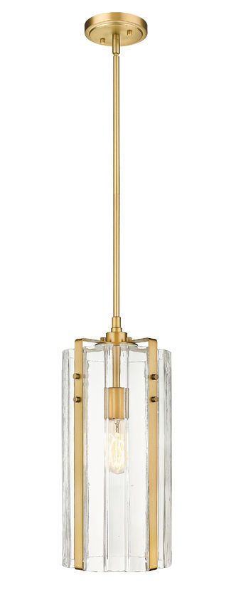 Steel Frame with Clear Glass Shade Pendant