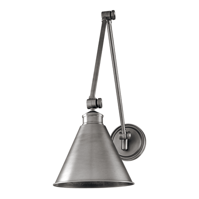 Steel Adjustable Arm with Cone Shade Wall Sconce - LV LIGHTING
