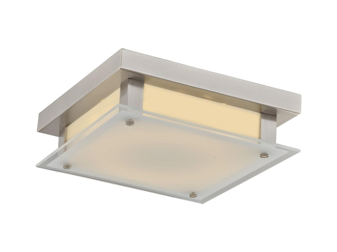 LED Square Frame with Clear Diffuser Flush Mount - LV LIGHTING