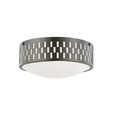 Steel Frame with Opal Matte Glass Shade Flush Mount