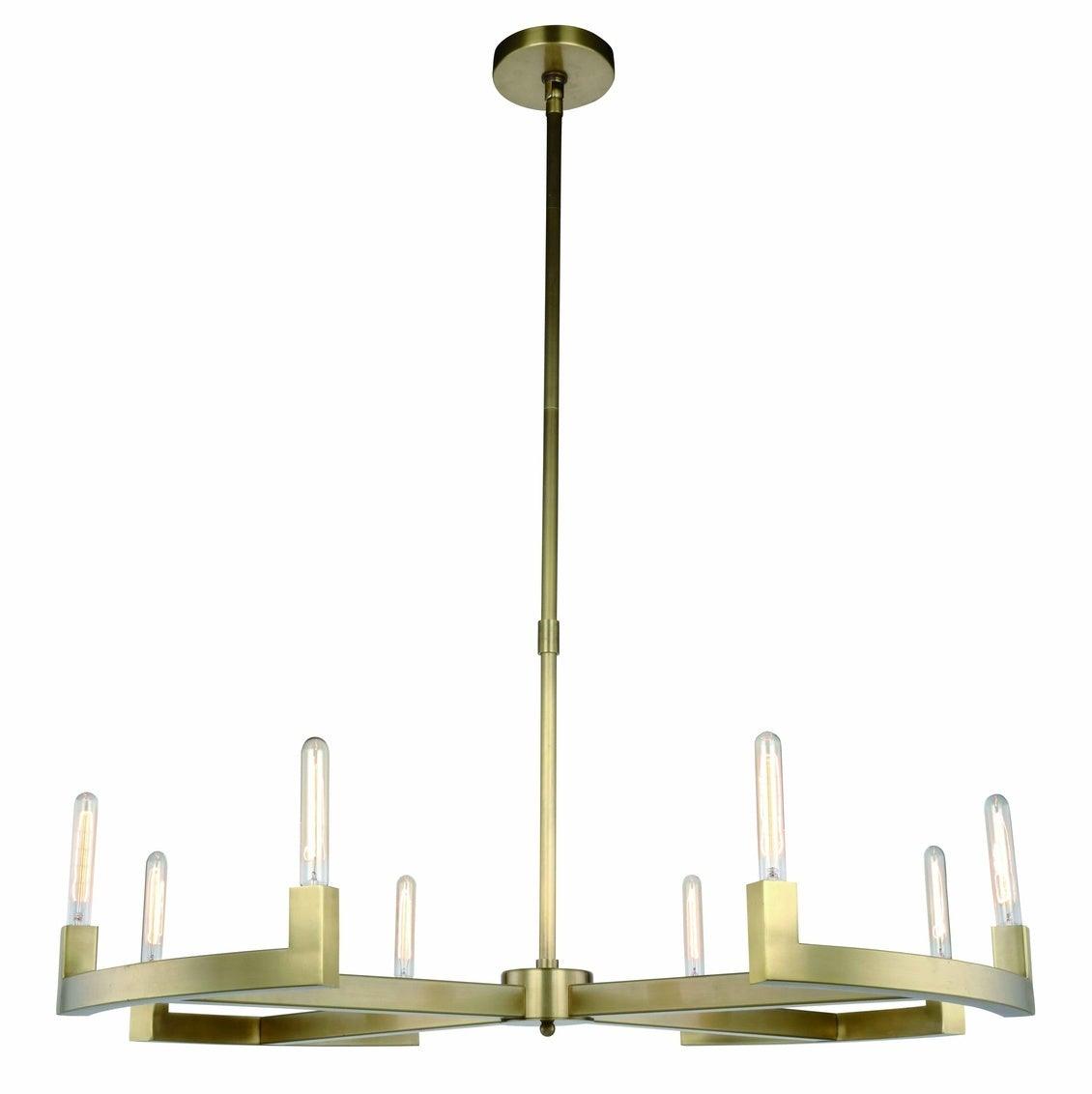 Steel Corsica Frame Chandelier - LV LIGHTING
