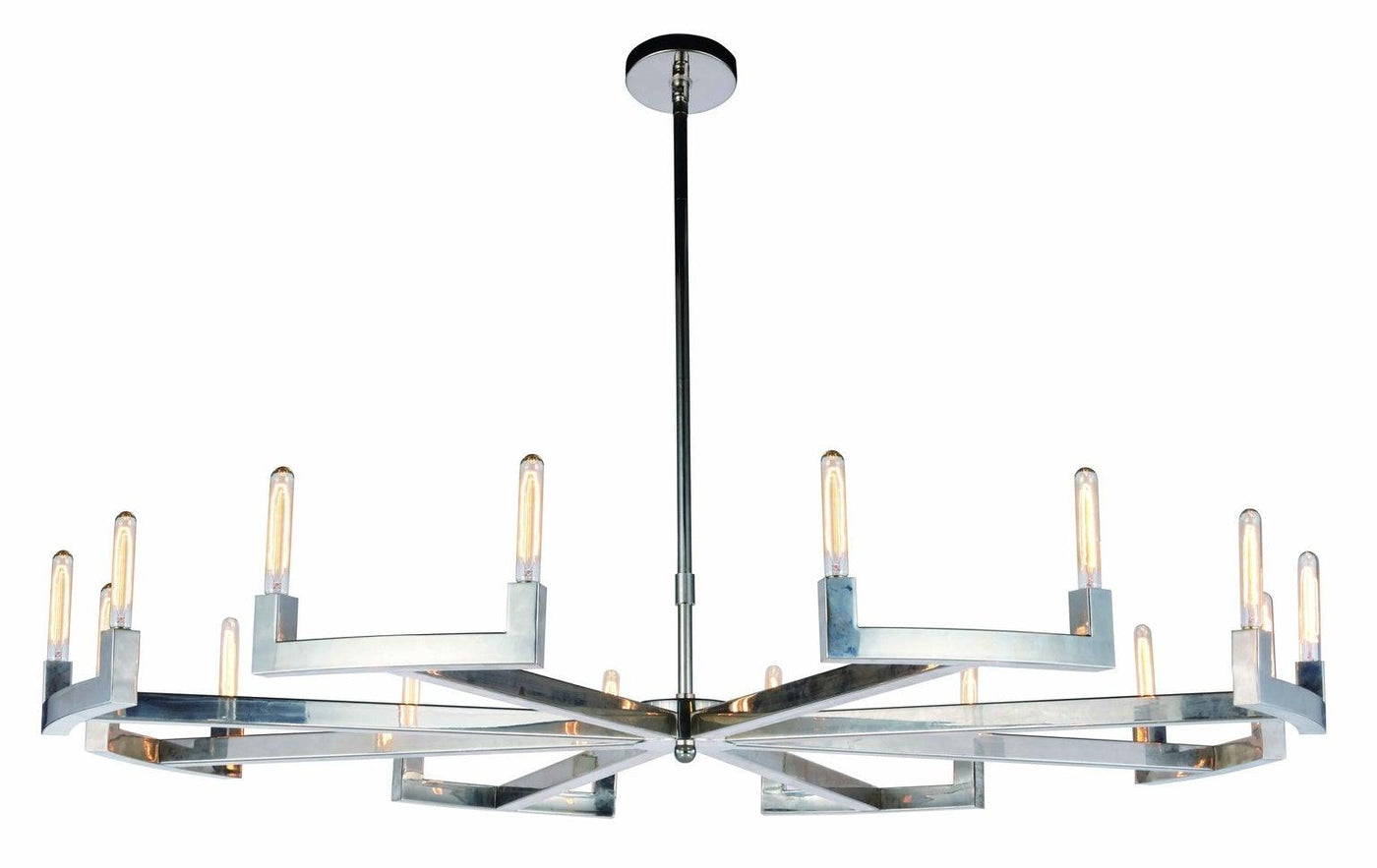 Steel Corsica Frame Chandelier - LV LIGHTING