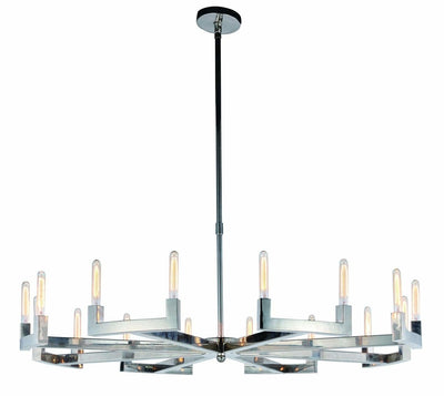 Steel Corsica Frame Chandelier - LV LIGHTING