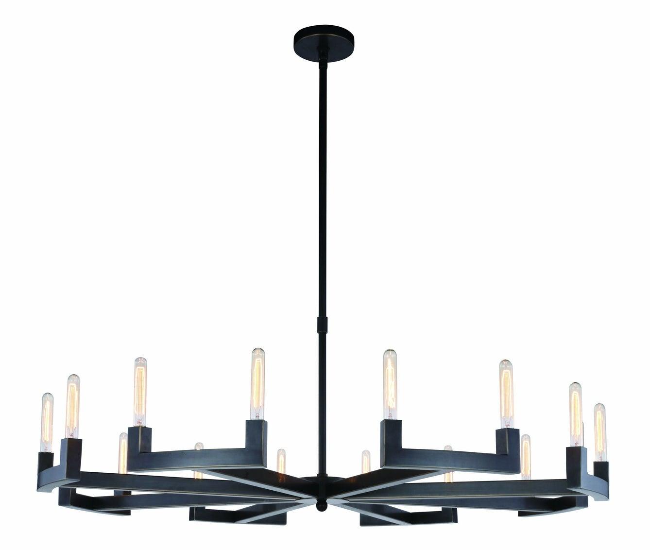 Steel Corsica Frame Chandelier - LV LIGHTING