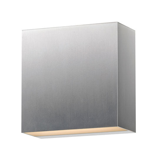 Cubed - LED Outdoor Sconce in Satin Aluminum by ET2 Lighting
