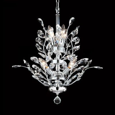 Chrome Branches with Crystal Chandelier - LV LIGHTING