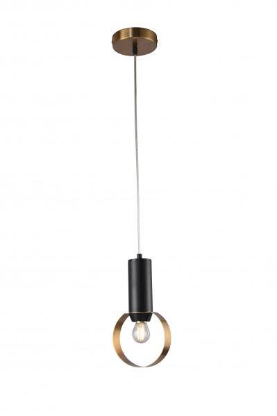 Black with Loop Single Light Pendant - LV LIGHTING