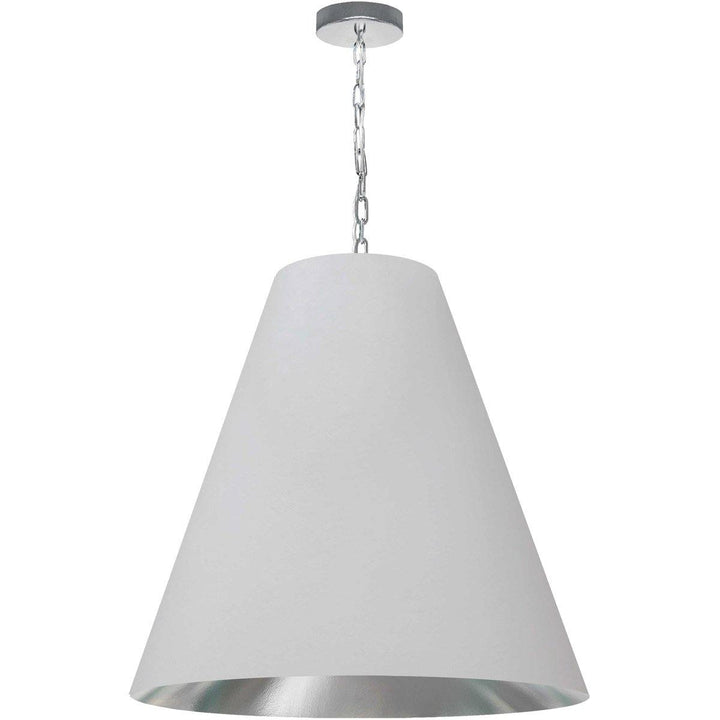 Steel with Fabric Cone Shade Chandelier - LV LIGHTING