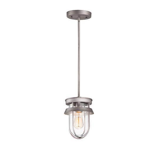 Aluminum with Clear Glass Shade Outdoor Pendant - LV LIGHTING