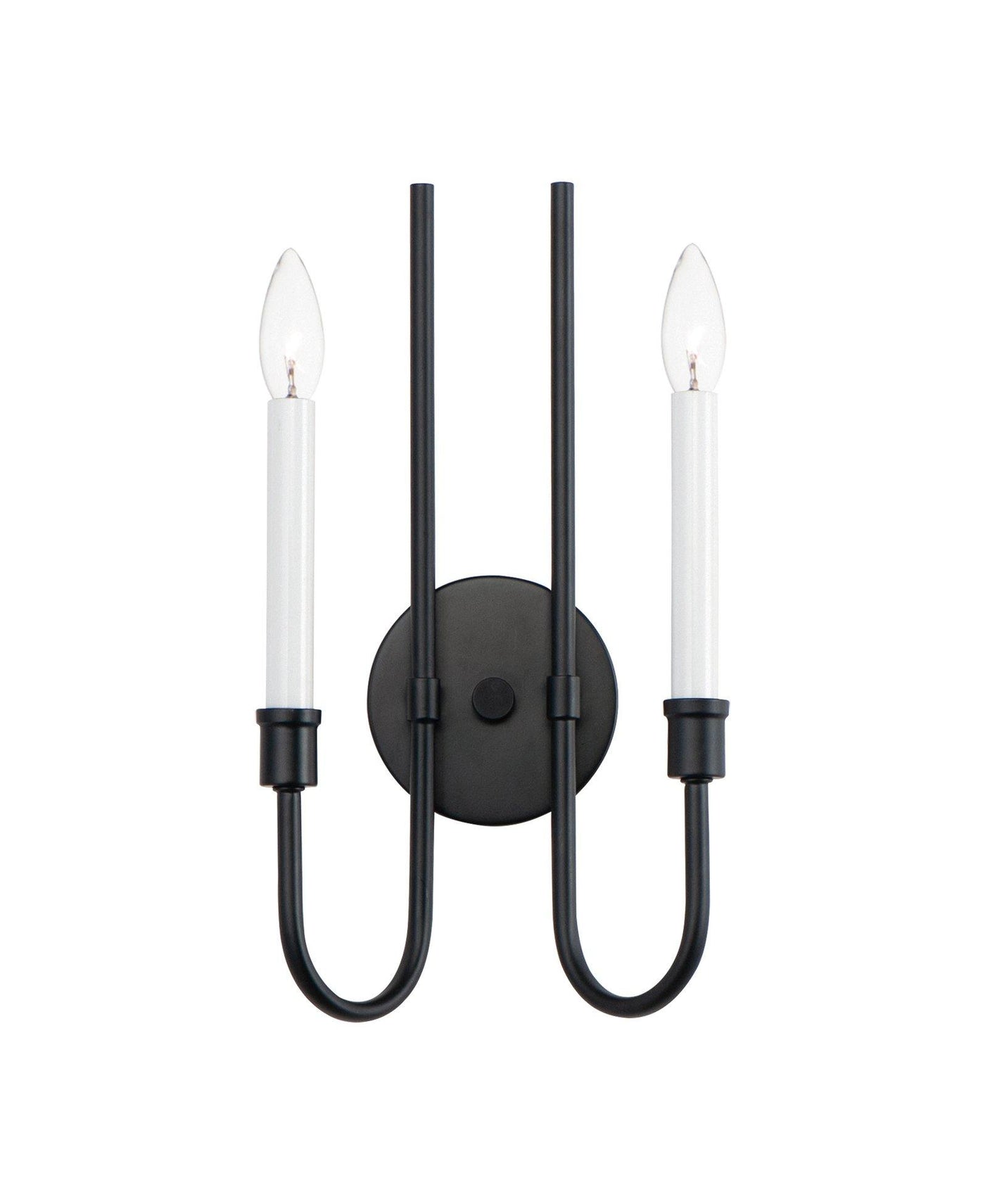 Black with 2 Light Wall Sconce - LV LIGHTING