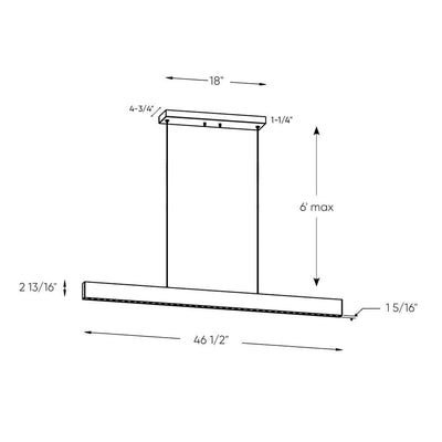 LED Multi-Spot Linear Pendant - LV LIGHTING
