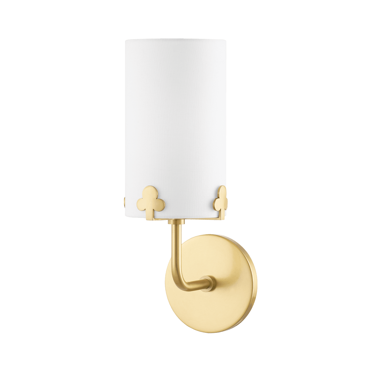 Steel Frame with Cylindrical Fabric Shade Wall Sconce - LV LIGHTING