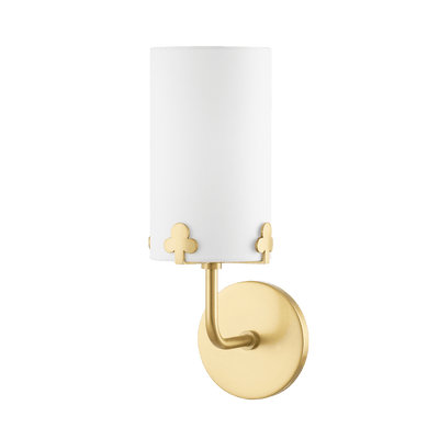 Steel Frame with Cylindrical Fabric Shade Wall Sconce - LV LIGHTING