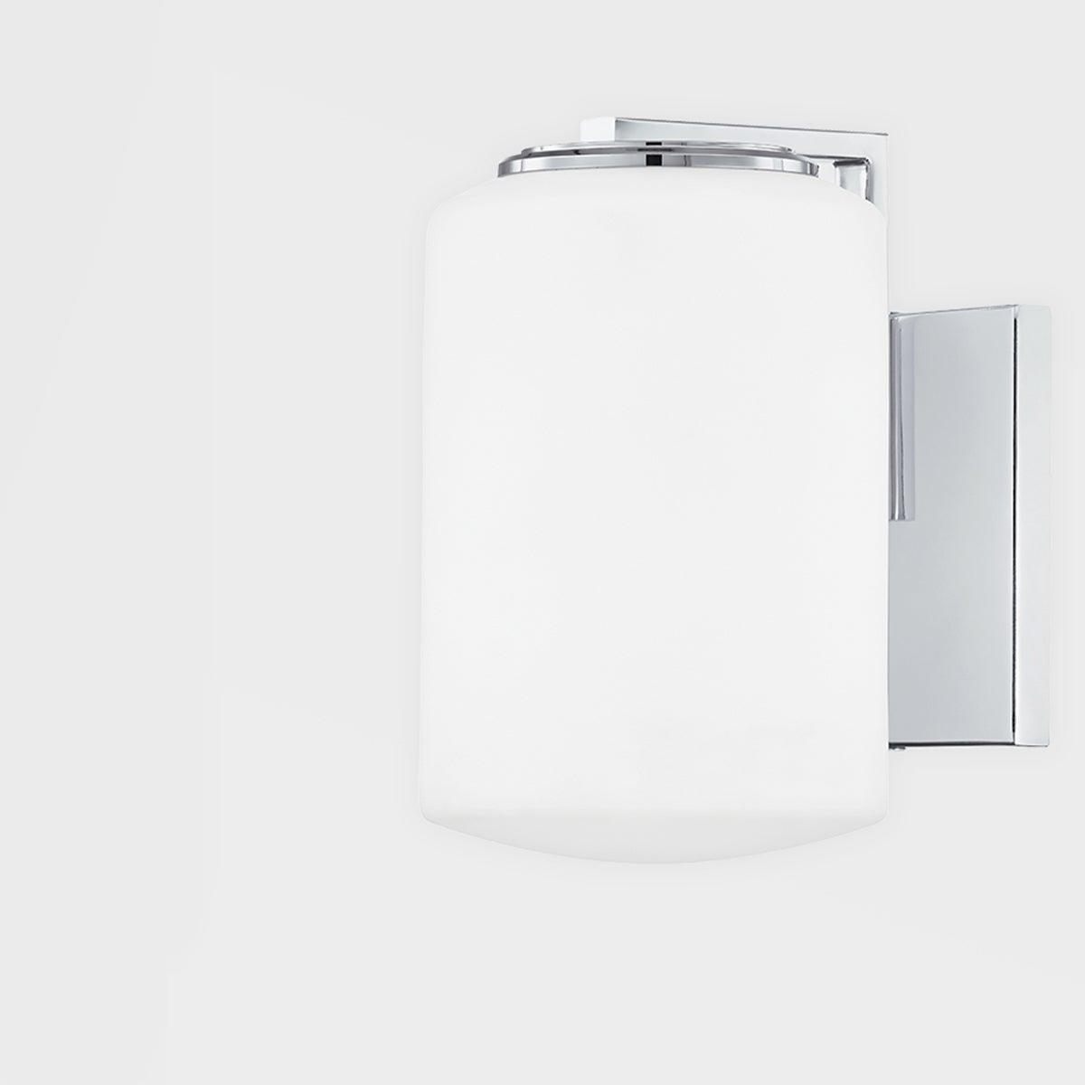 Polished Chrome with Frosted Glass Shade Wall Sconce - LV LIGHTING