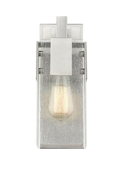 Steel with Clear Seedy Glass Shade Wall Sconce - LV LIGHTING