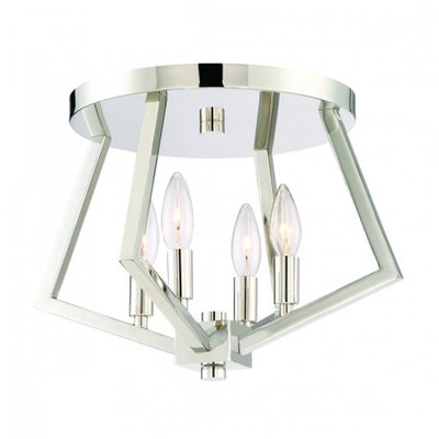 Steel with Open Air Frame Flush Mount