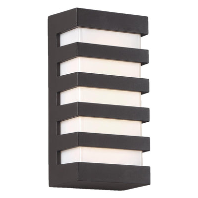 LED Bronze Aluminum Frame with Acrylic Diffuser Outdoor Wall Sconce - LV LIGHTING