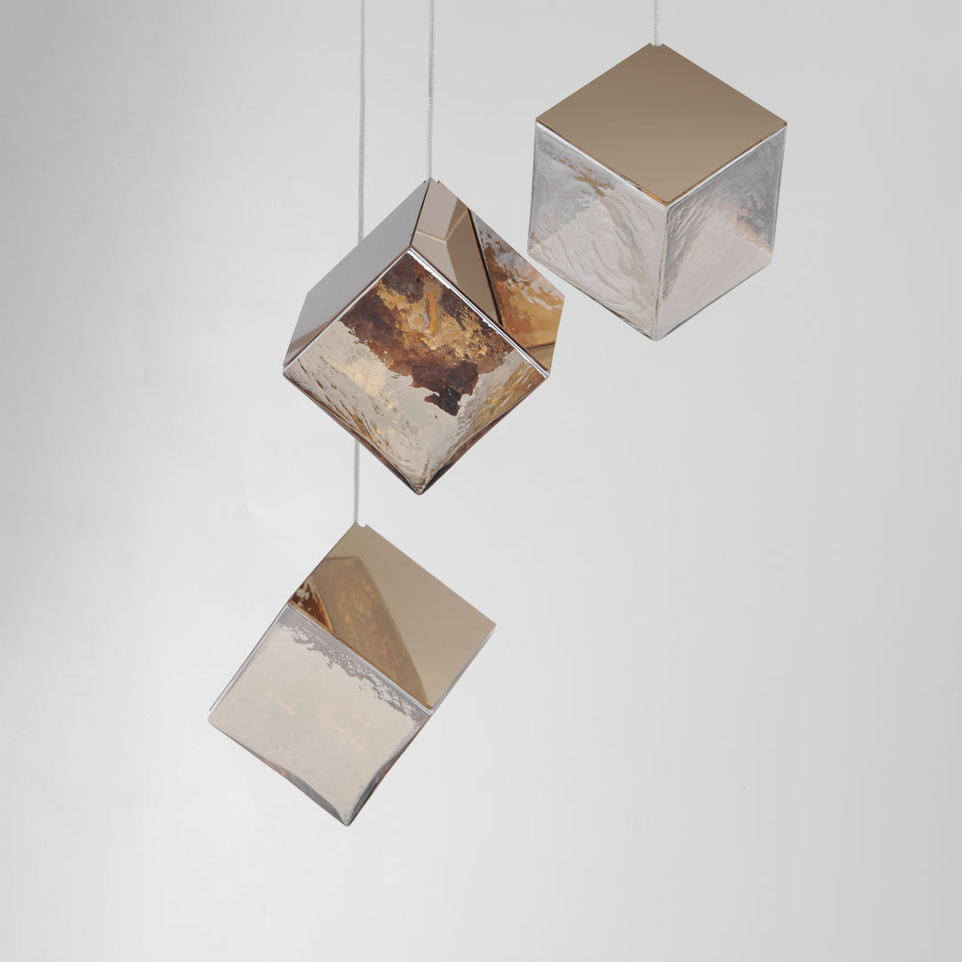 Ice Cube - 3 Light LED Pendant by ET2 Lighting - view 4
