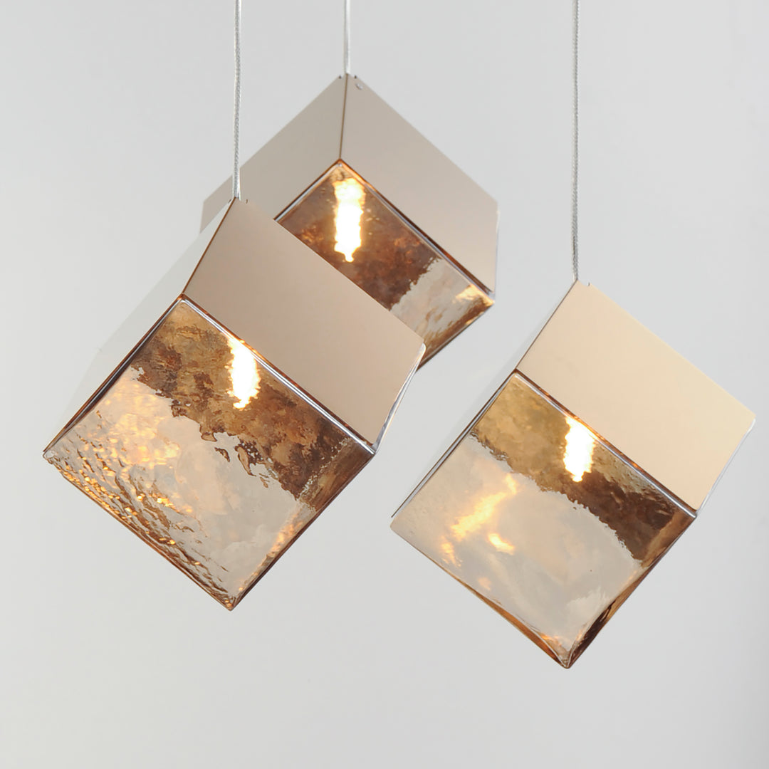 Ice Cube - 3 Light LED Pendant by ET2 Lighting - view 6