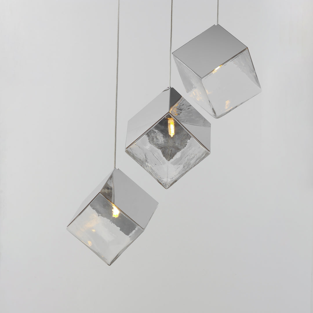 Ice Cube - 3 Light LED Pendant by ET2 Lighting - view 7