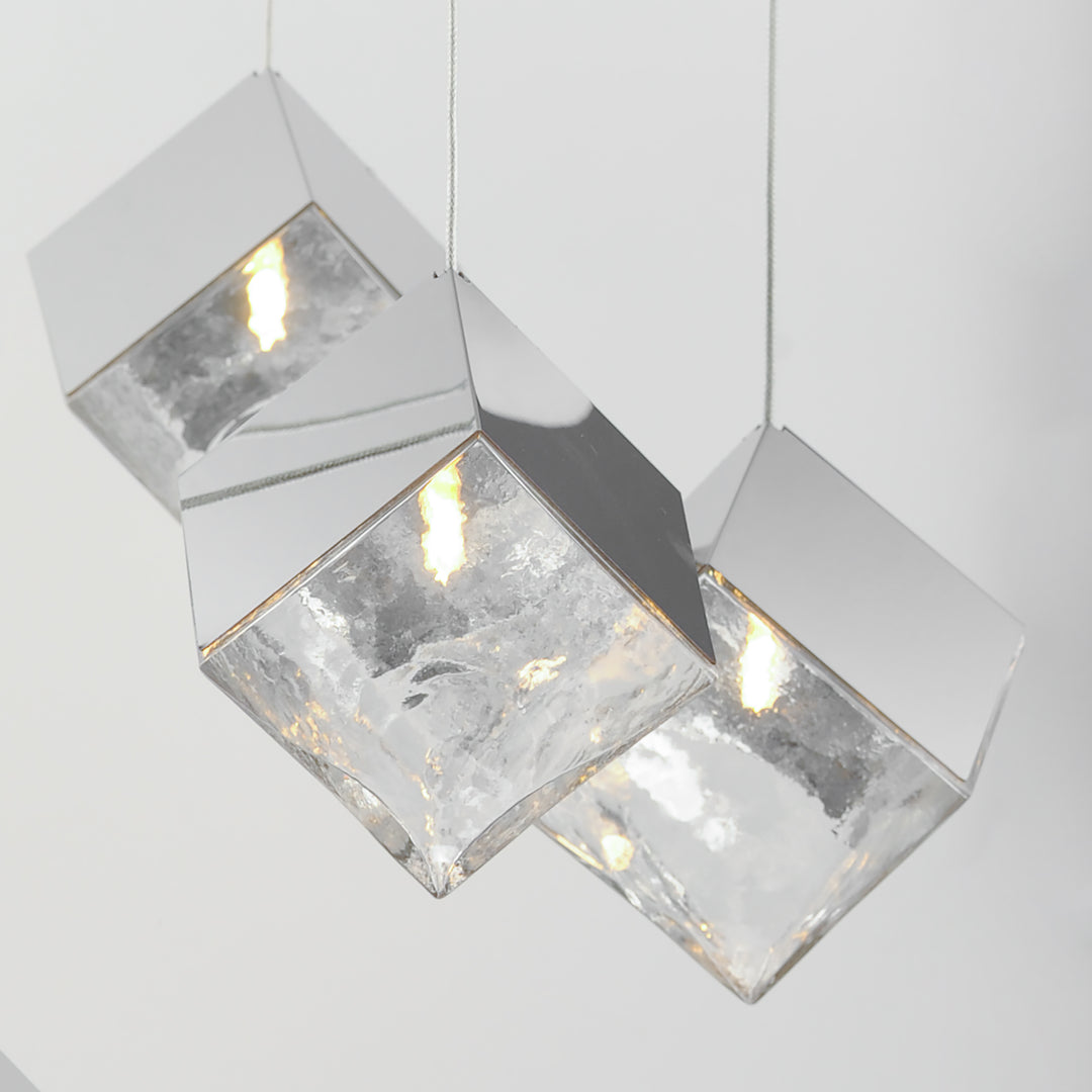 Ice Cube - 3 Light LED Pendant by ET2 Lighting - view 9