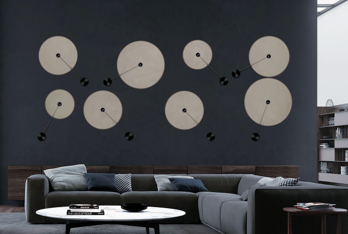 LED Satin Dark Gray Frame with Acrylic Diffuser Spot Wall Light