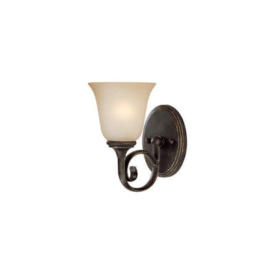Mocha Bronze Frame with Glass Shade Wall Sconce - LV LIGHTING