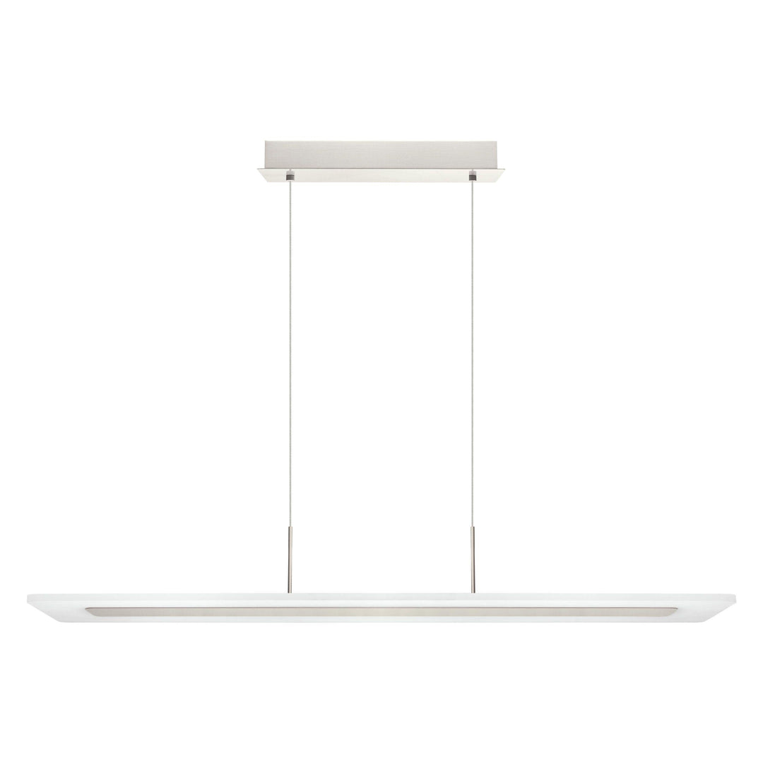 LED Satin Nickel with Acrylic Shade Leanear Pendant - LV LIGHTING