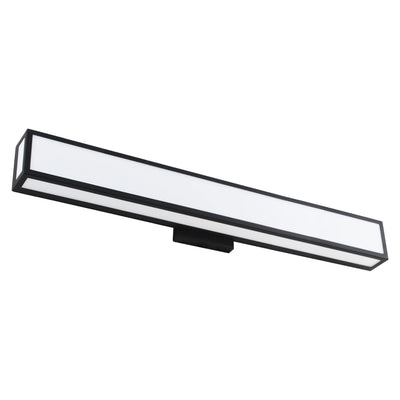 LED Black with Frosted Shade Vanity Light - LV LIGHTING