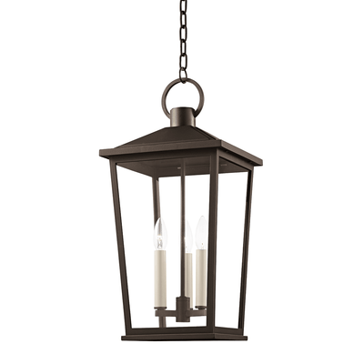 Aluminum Frame with Clear Glass Shade Outdoor Pendant - LV LIGHTING