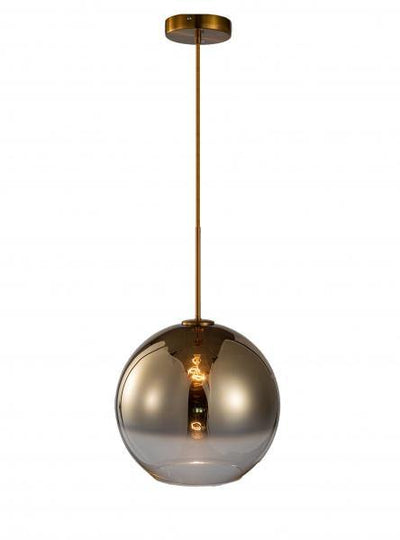 Bronze Gold with Ombre Glass Shade Single Pendant - LV LIGHTING