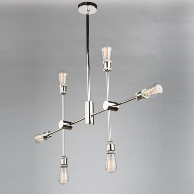 Steel Adjustable Arm with Socket Minimalist Chandelier - LV LIGHTING