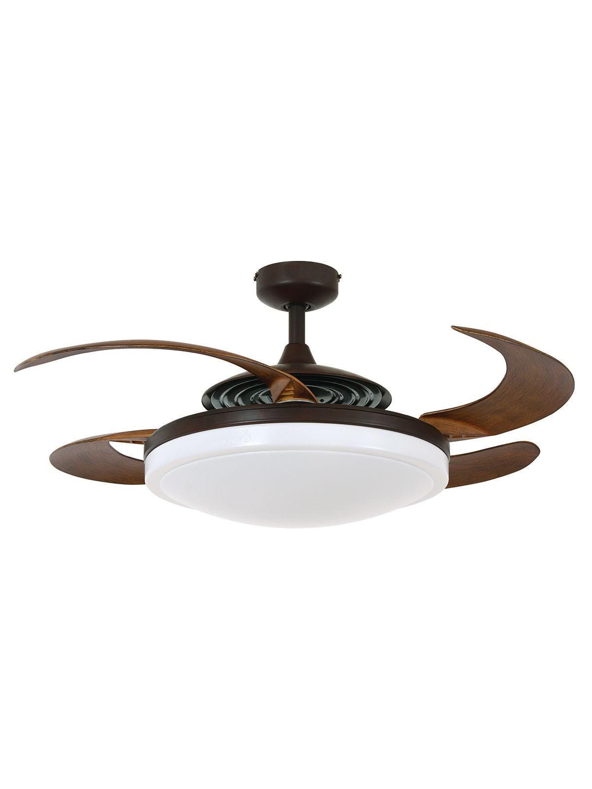 Steel with Retractable Blade Ceiling Fan - LV LIGHTING