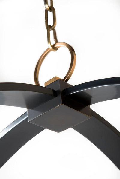 Steel Ring with Arms Pendant - LV LIGHTING