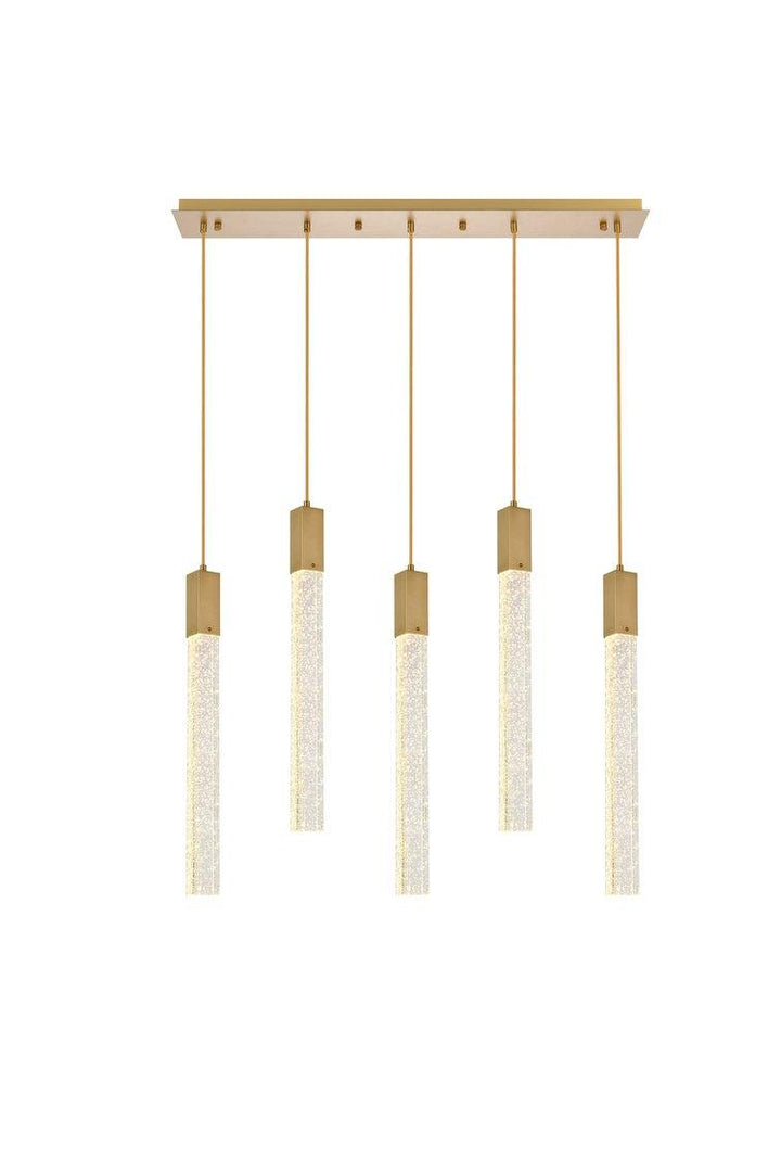 Chrome with 5 Lights Pendant - LV LIGHTING
