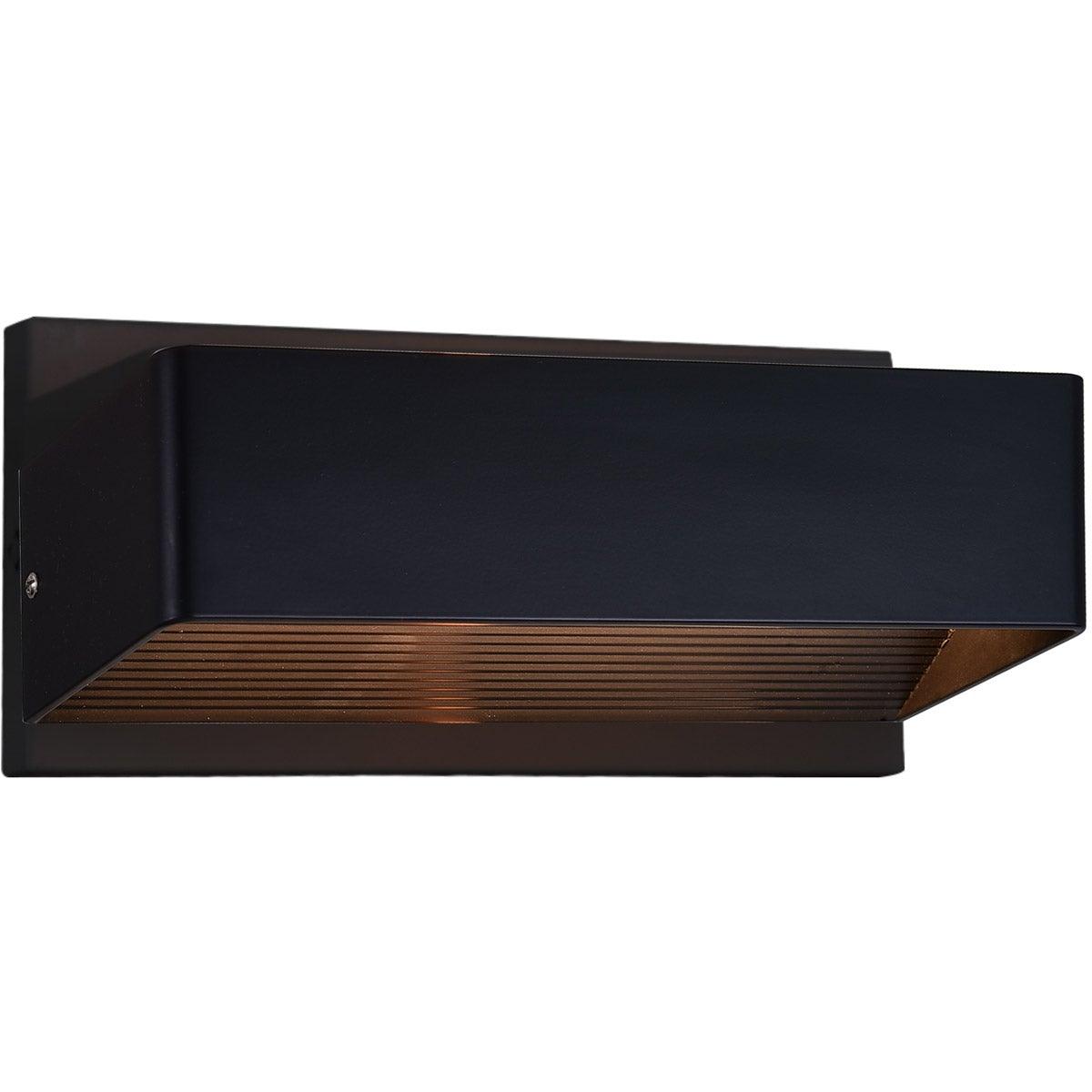 LED Black with Rectangular Box Wall Sconce - LV LIGHTING