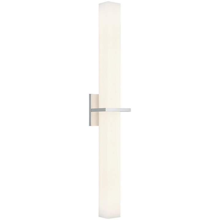 Rindlen - LED Steel Frame with White Glass Shade Wall Sconce in Chrome by Matteo Lighting