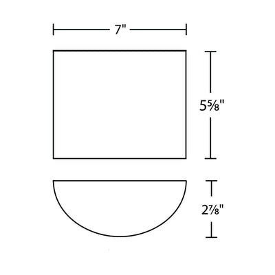 LED Aluminum Frame with Acrylic Diffuser Wall Sconce - LV LIGHTING